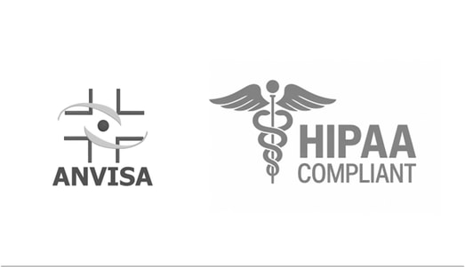 Plataforma 100% Cloud con registro ANVISA y HIPAA.