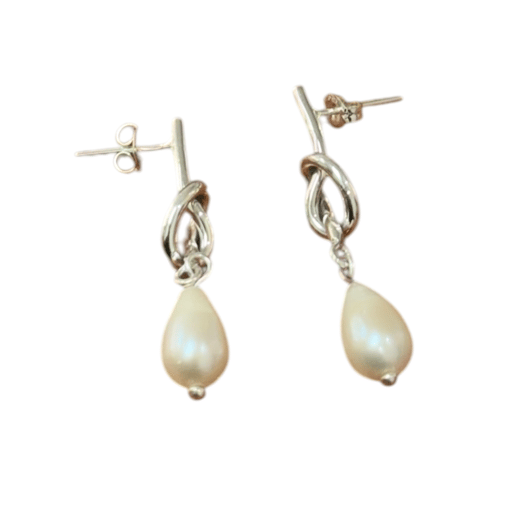 Arete Nudo Con Perla