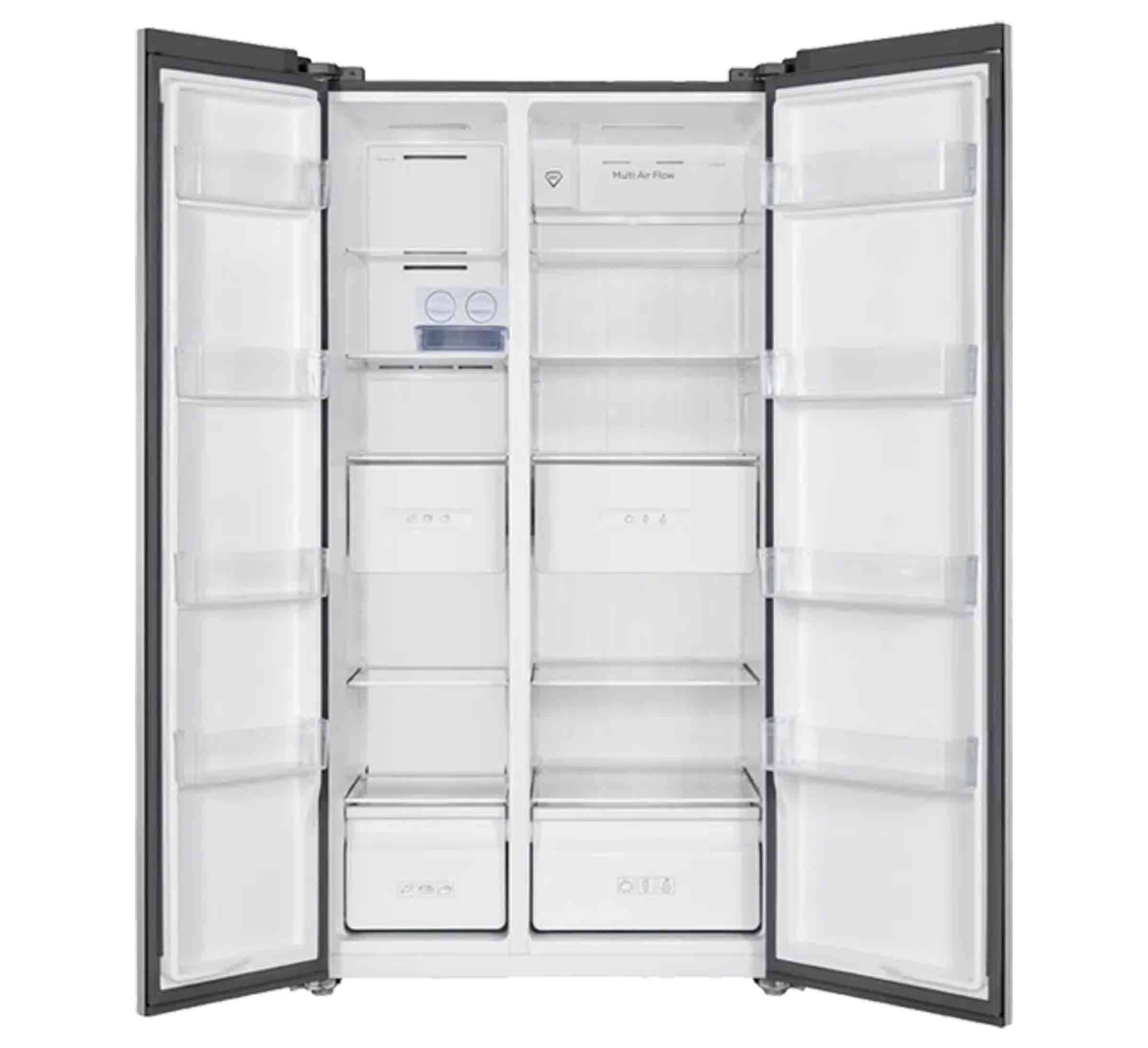 TCL refrigeradora │ Side by side mirror |  488 lts  |  black glass
