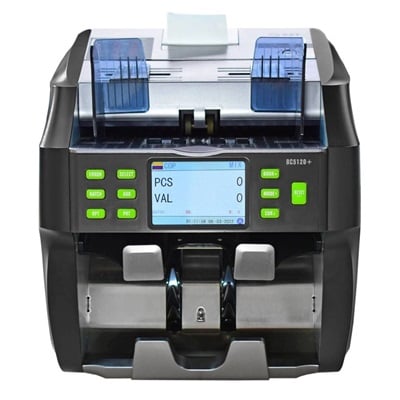 CONTADOR DE BILLETES SAT BC5120 PLUS CLASIFICADORA Y DETECTORA DE BILLETES FALSOS 2UV Y 1MG