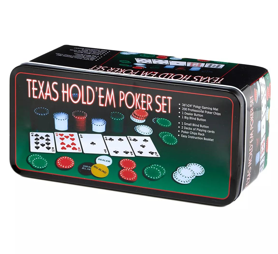 Nitron Set De Poker 1 Alfombra 200 Fichas 2 Barajas