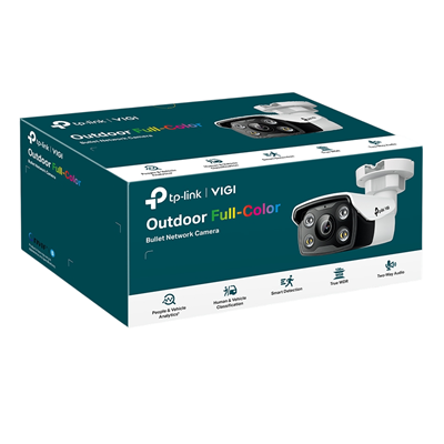 CAMARA DE SEGURIDAD TP-LINK TPLINK IP VIGI C350 TIPO BULLET 5MP OUTDOOR FULL-COLOR ANALISIS DE PERSONAS Y VEHICULOS DETECCION INTELIGENTE IP67