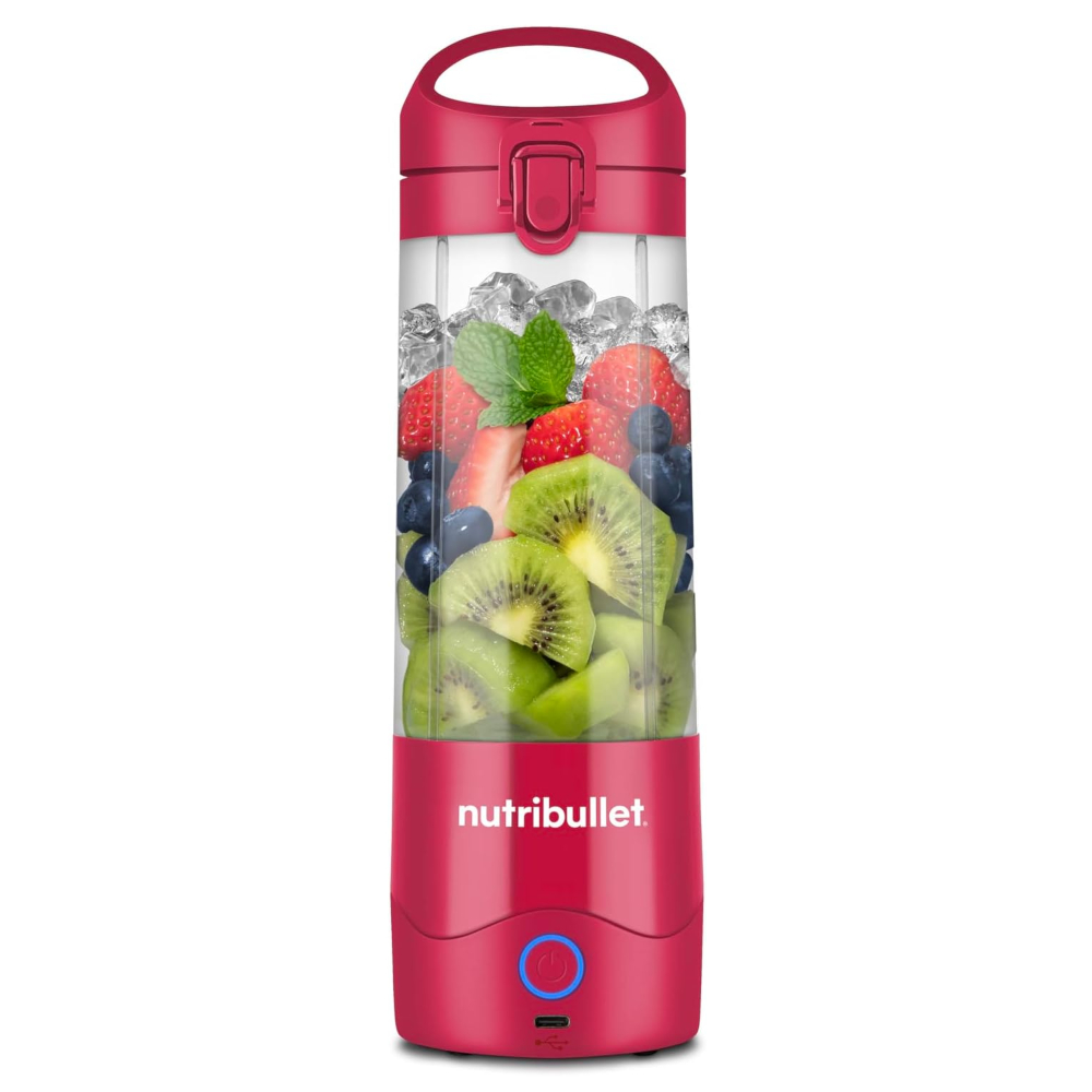 LICUADORA NUTRIBULLET 70W HASTA 15 LICUADOS 90MIN. 475ML VASO PLASTICO USB-C  COLOR MAGENTA