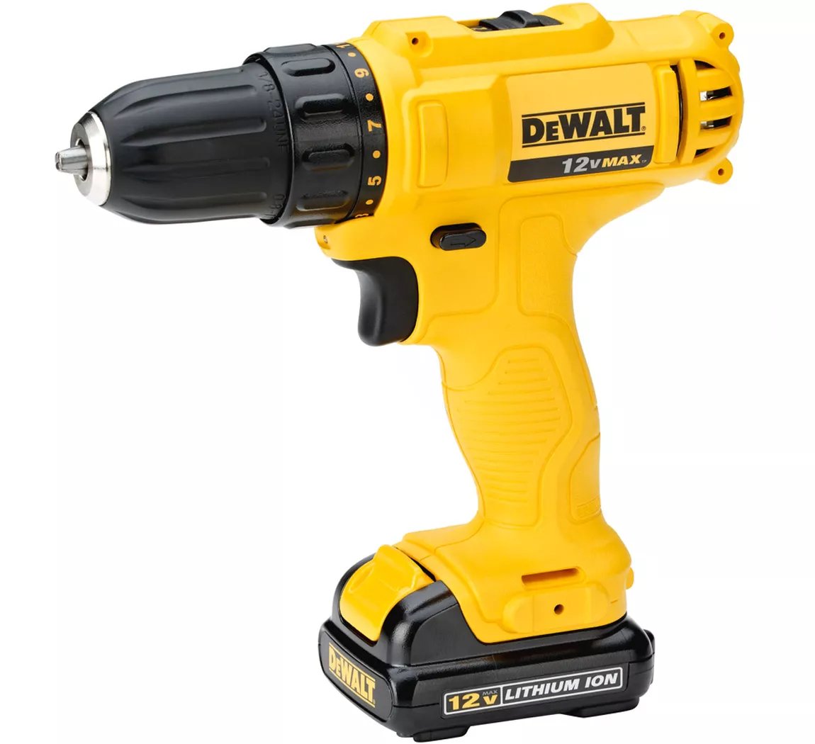 Dewalt Taladro Inalámbrico 12 V 1500 Rpm + Batería Y Estuche