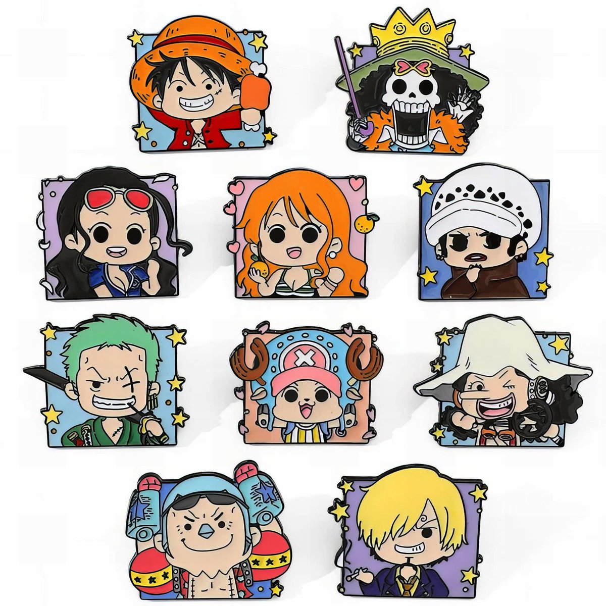 One Piece Pines Metálicos