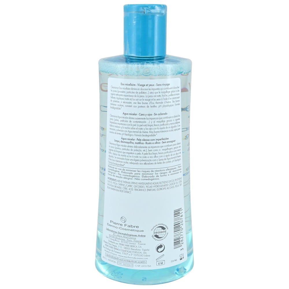 Avene Agua Micelar Cleanance *400 ml