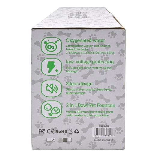 Petpal Bebedero-Plato Automatico 2In1 Para Mascotas Eg-610 *1