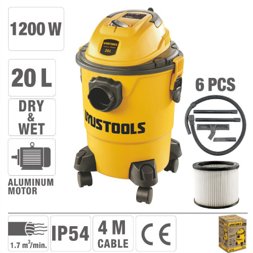 ASPIRADORA POLVO/LIQUIDO 20L 1000W UYUSTOOLS ASP20L