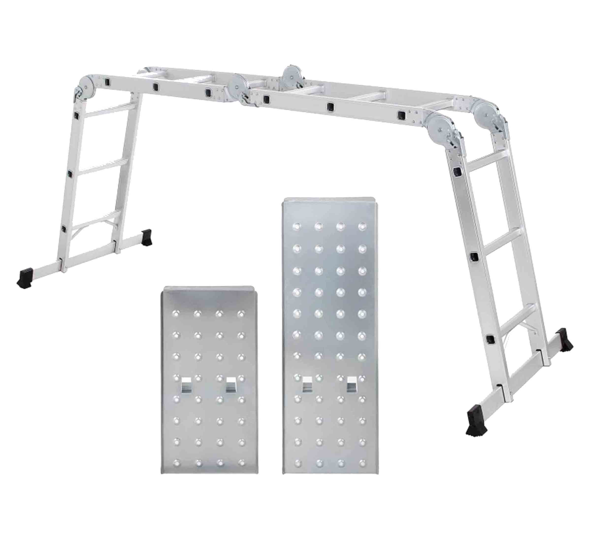 Century Escalera de aluminio multiposiciones 4x3 Gradas En131