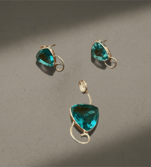 Juego Bucle con Cristal Celeste