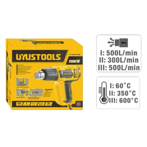 PISTOLA CALOR 1500W 3NIVELES UYUSTOOLSUY-PSC02-2000