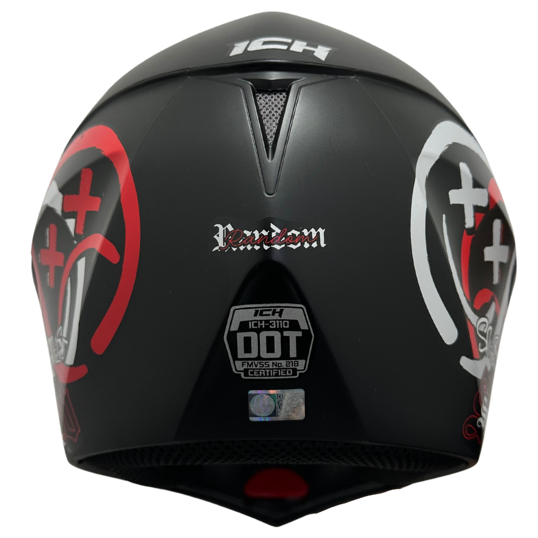 CASCO ICH 3110DV RANDOM NEGRO MATE RO