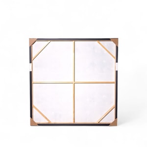 Cuadro ajedrezado negro 103x103