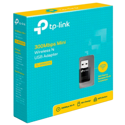 ADAPTADOR TP-LINK TPLINK USB A WIFI 300 MBPS WPS MINI WN823N