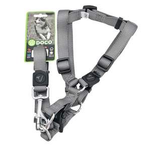 Doco Arnes/Correa Perro Medium Gris *1