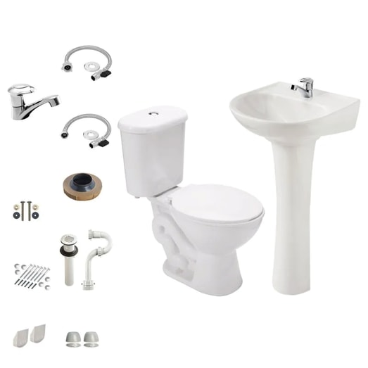 TOILET EXPRESS ANDES JUEGO BANO COMPLETO BL.