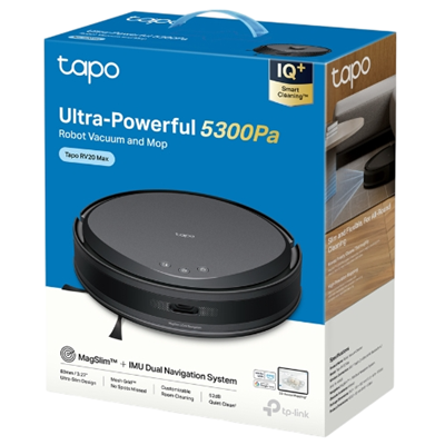 ASPIRADORA TP-LINK TAPO RV20 MAX TRAPEADOR 5300 PA CONTROL POR VOZ 45NIVELES