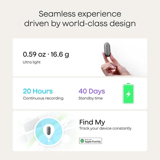 Plaud Grabadora de voz NotePin