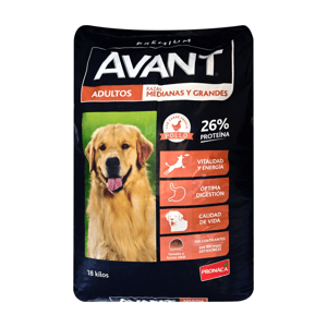 Avant Alimento Seco Perro Adulto Raza Medianas Y Grandes Pollo *18Kg
