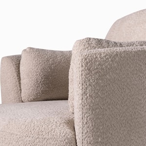 Poltrona Bozzi beige boucle 86x107x100
