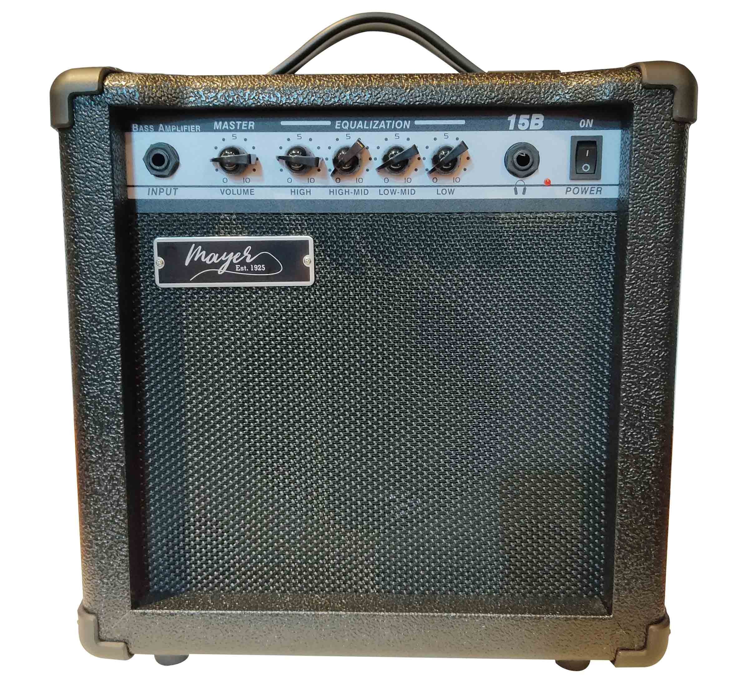 Mayer bajo electrico 4 cuerdas pack negro