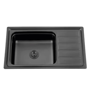 FREGADERO 86X50CM 1PZ. INOX NEGRO YTS8650A