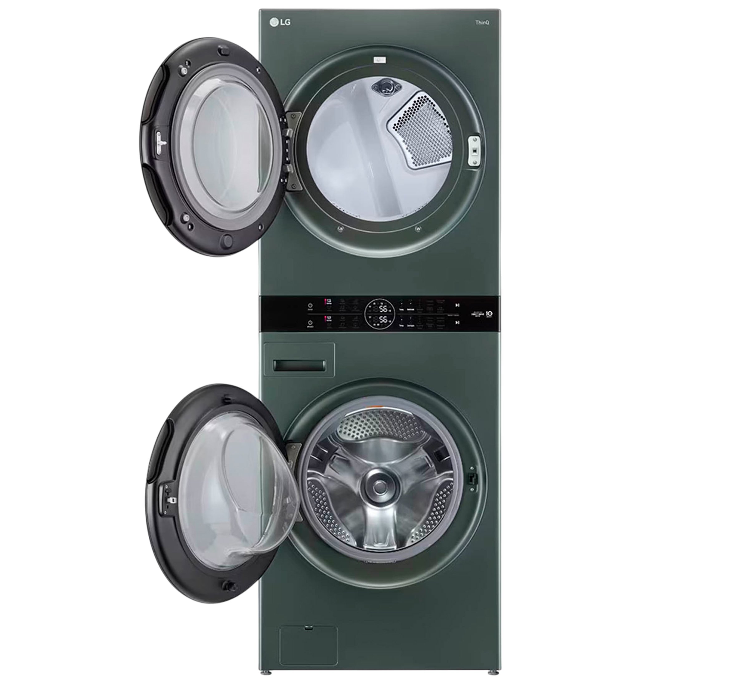 LG Torre Lavadora / Secadora Eléctrica verde