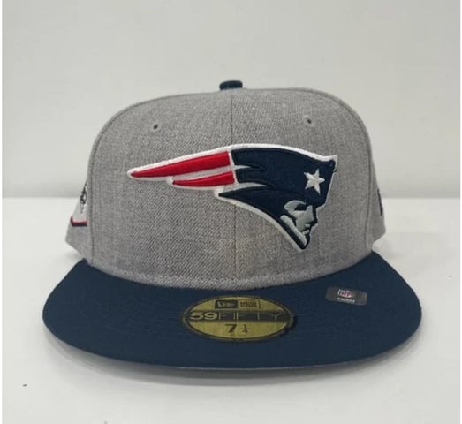 5950 NEW ENGLAND PATRIOTS HEATHER PATCH 7 7/8