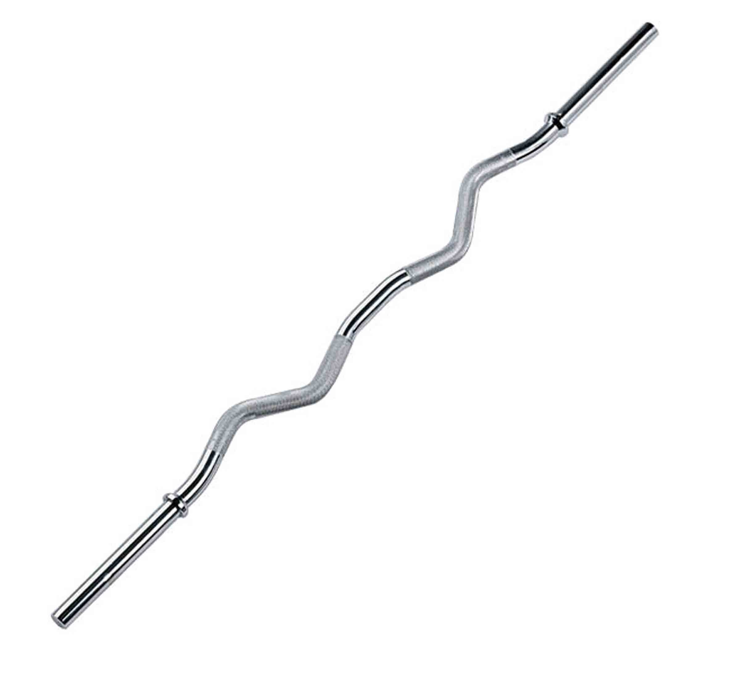 Sm barra de curl cromada estándar de 120 cm