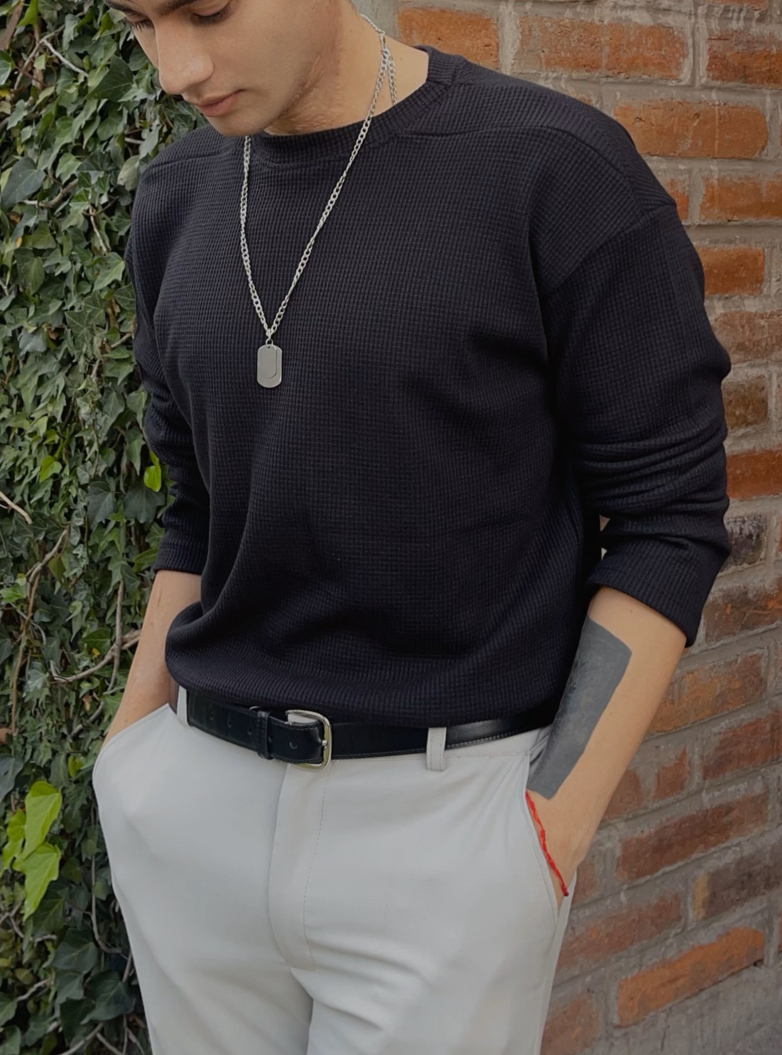 COZY ROUND LONG-SLEEVED BUZO