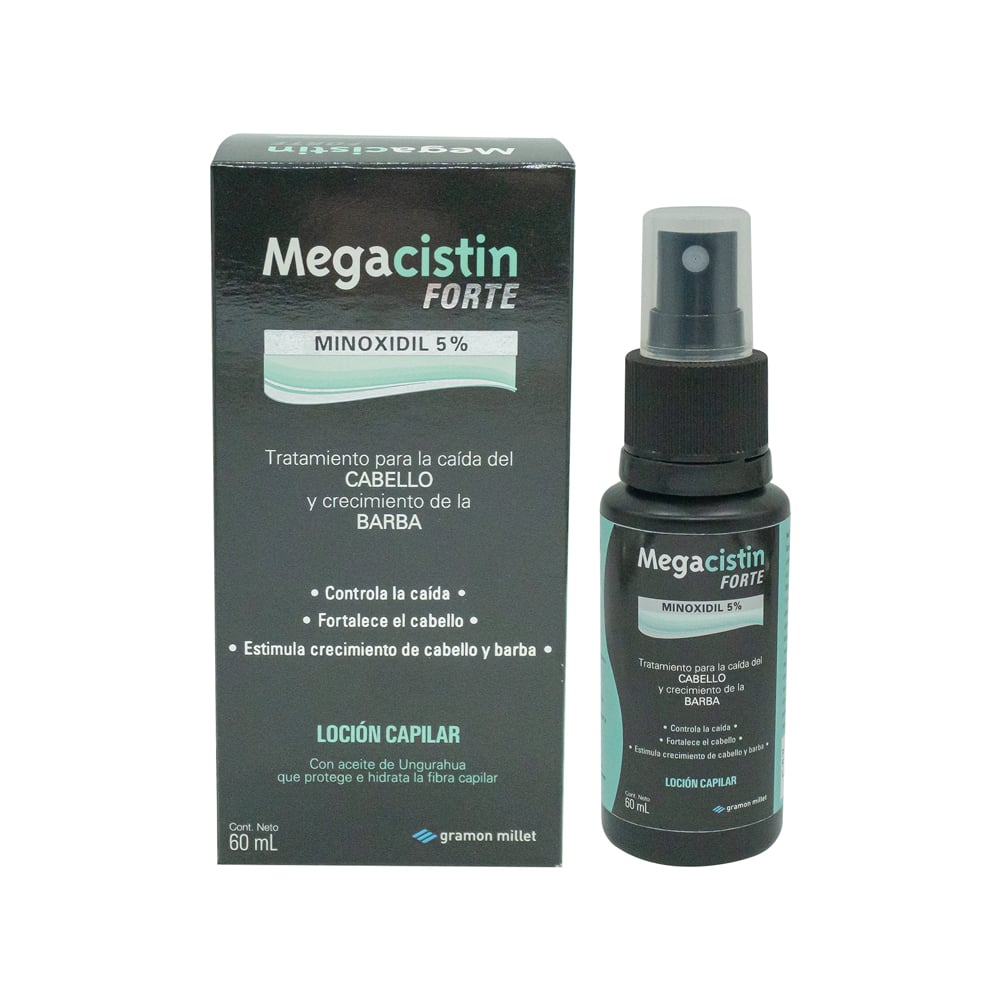 Megacistin Forte Loción Capilar 5% 60 ml