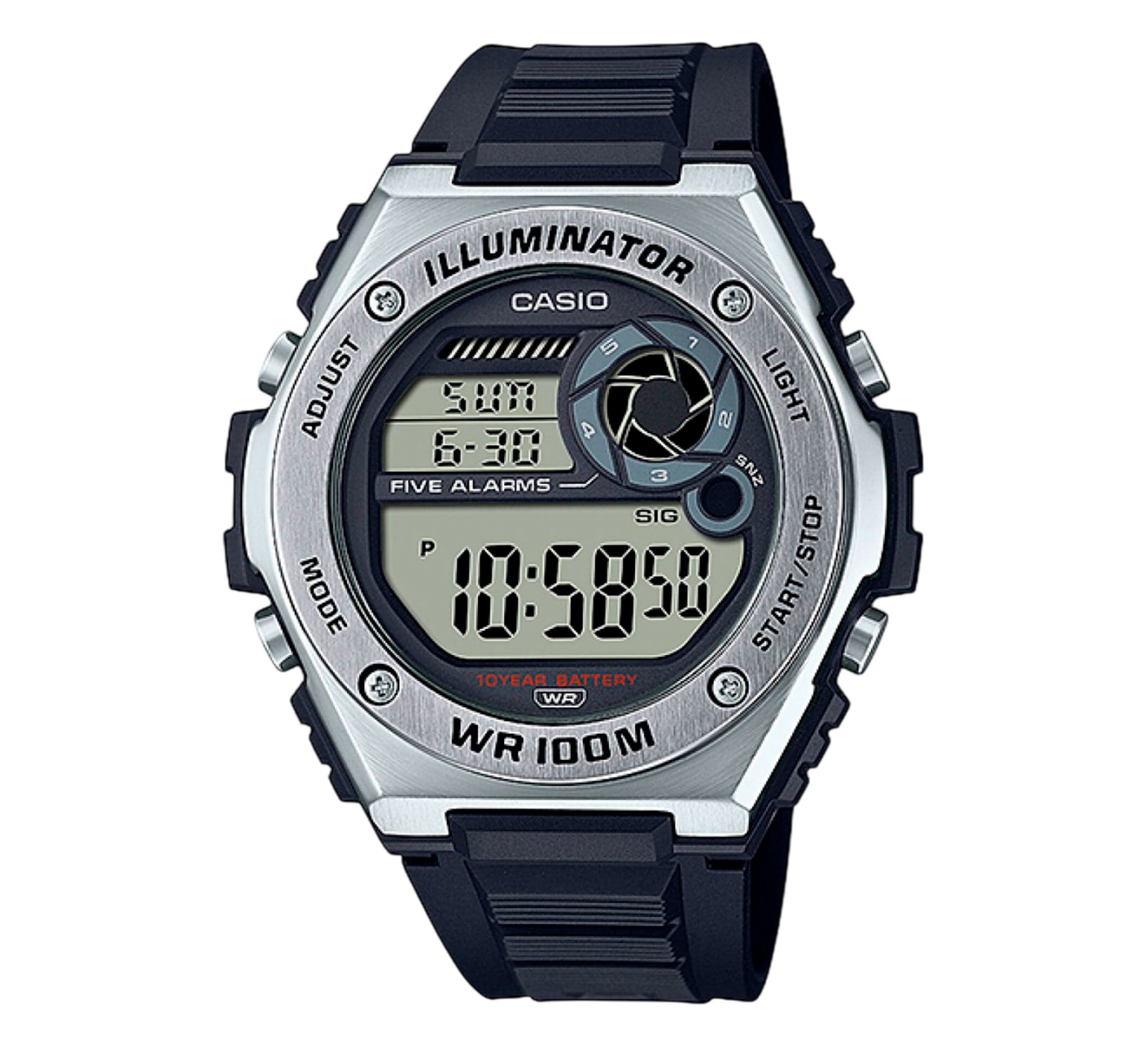 CASIO reloj Digital  LED ámbar