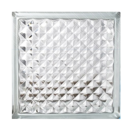 BLOQUE VIDRIO 19X19CM ROMBOS
