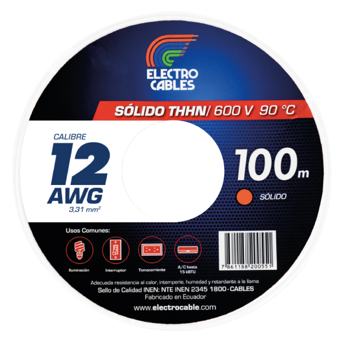 CABLE SOLIDO N12 ELECTROCABLE