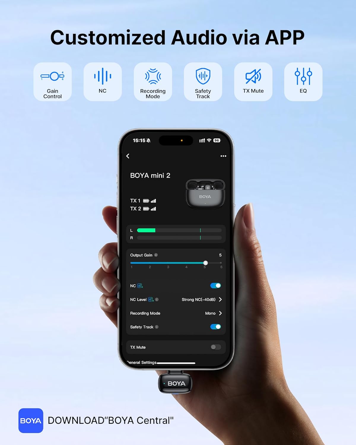 OPEN BOX | Mini micrófono inalámbrico para Andriod/Tablets/PC con interfaz USB C