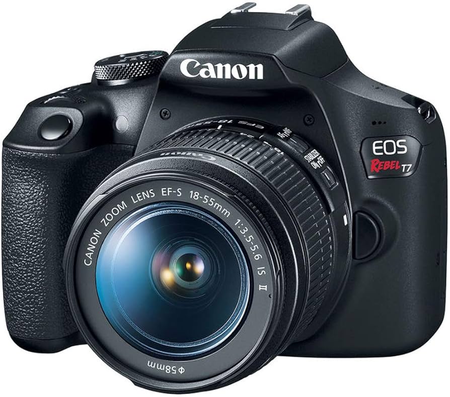 CAMARA CANON EOS REBEL T7 / 3 PULG  / 24.1MP / FHD / EF-S 18-55MM CMOS