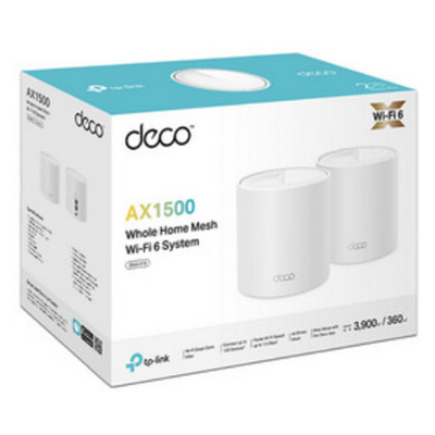 DECO X10 SISTEMA MESH WIFI 6 TP-LINK TPLINK AX1500 KIT DE 2 PACK BLANCO