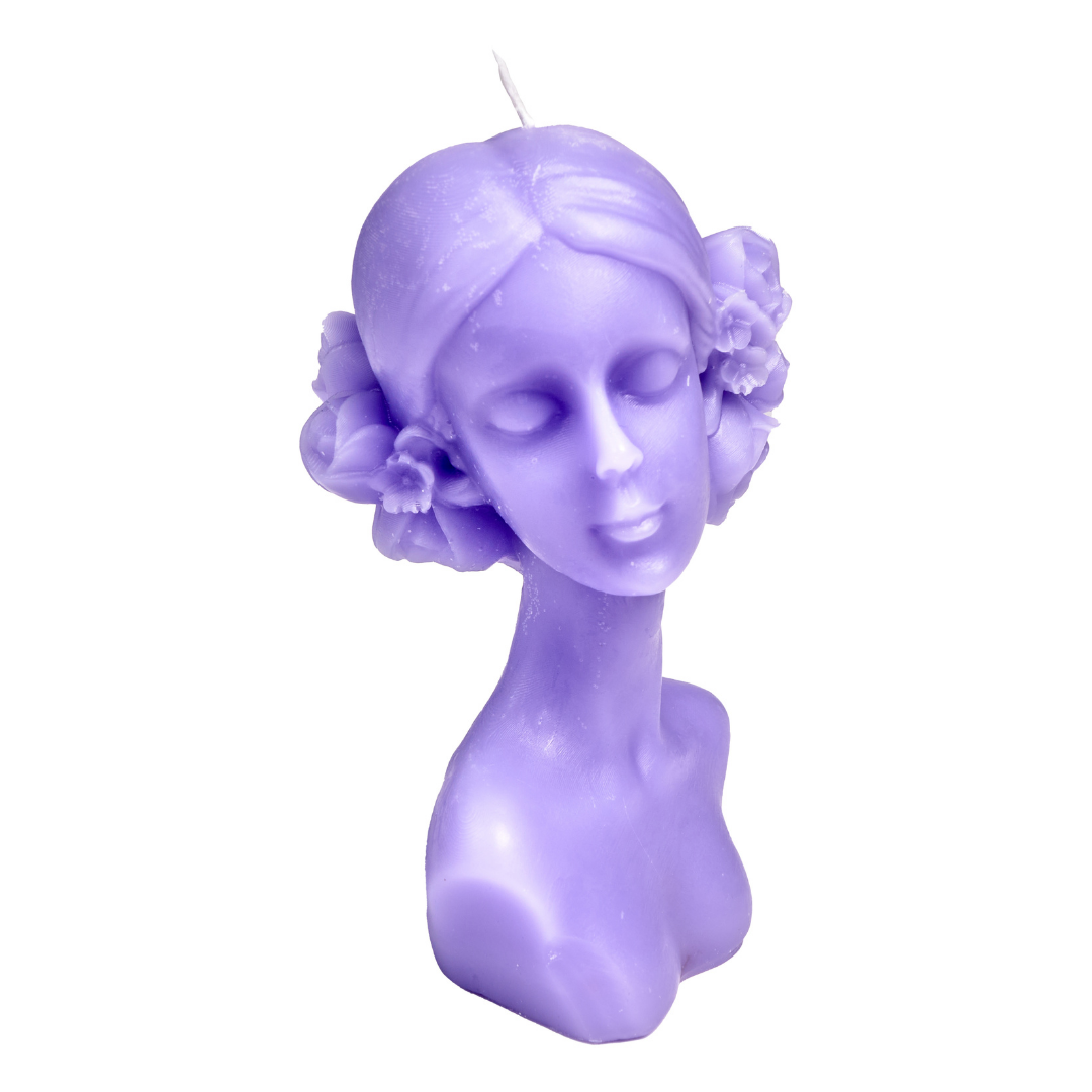Vela decorativa en forma de ROSTRO