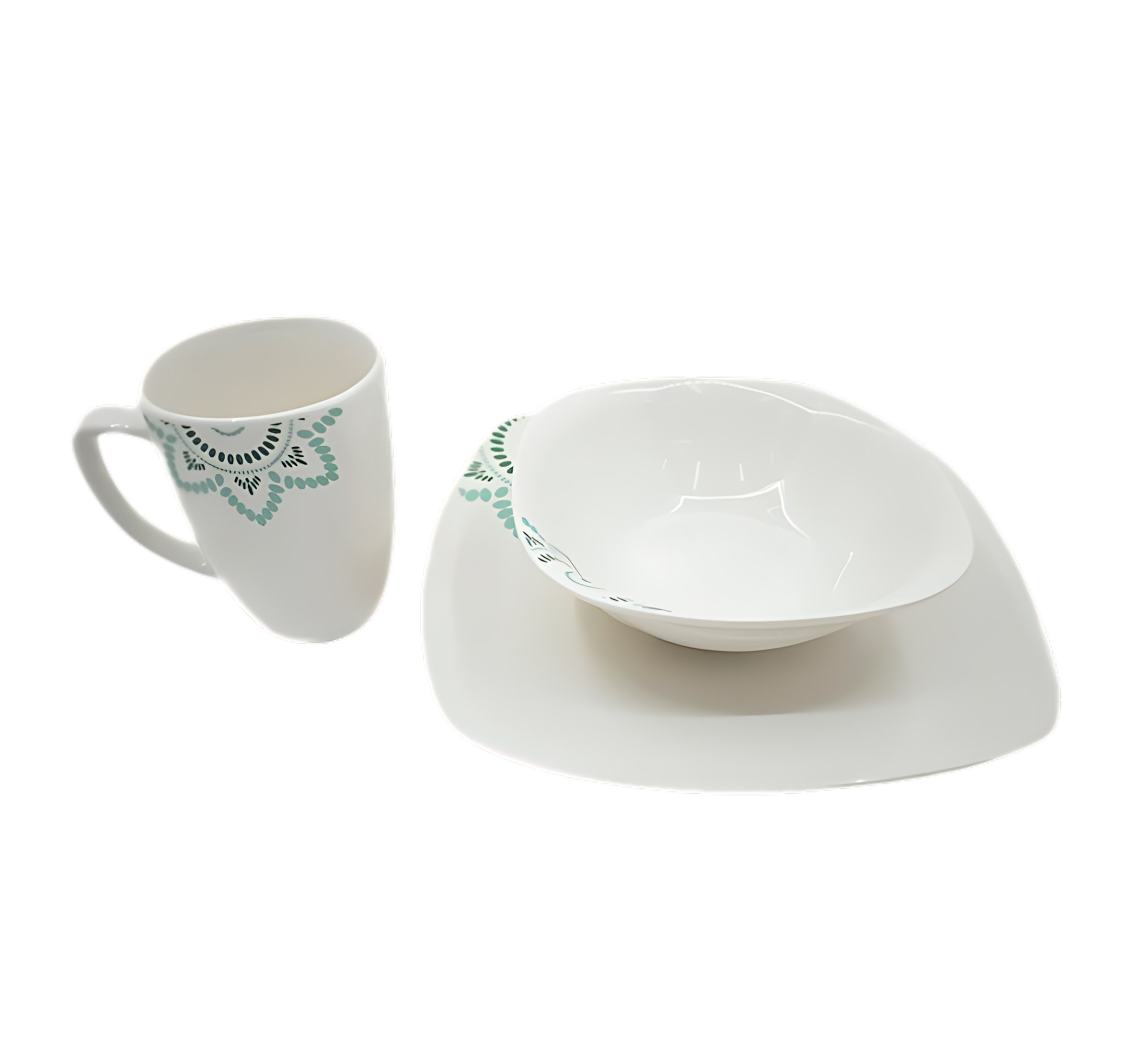 Umco Vajilla 12 pcs Square Dinner Set