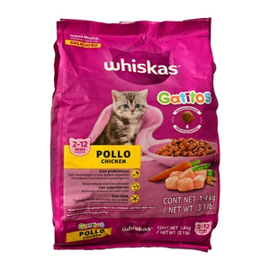 Whiskas Alimento Seco Gato Gatito Pollo *1.4Kg