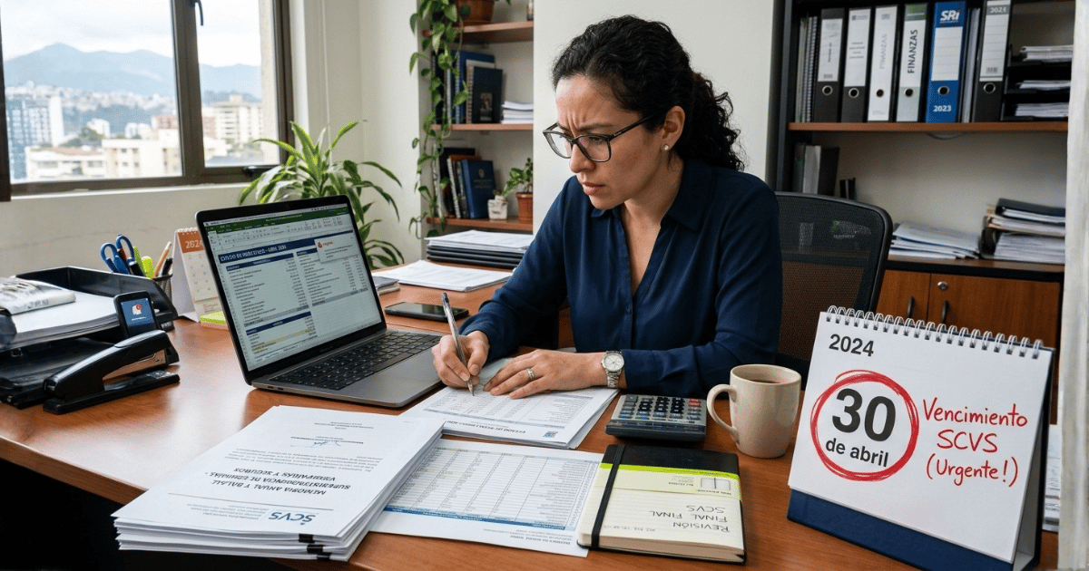 Presentación de estados financieros en Ecuador: plazo 30 abril 2026