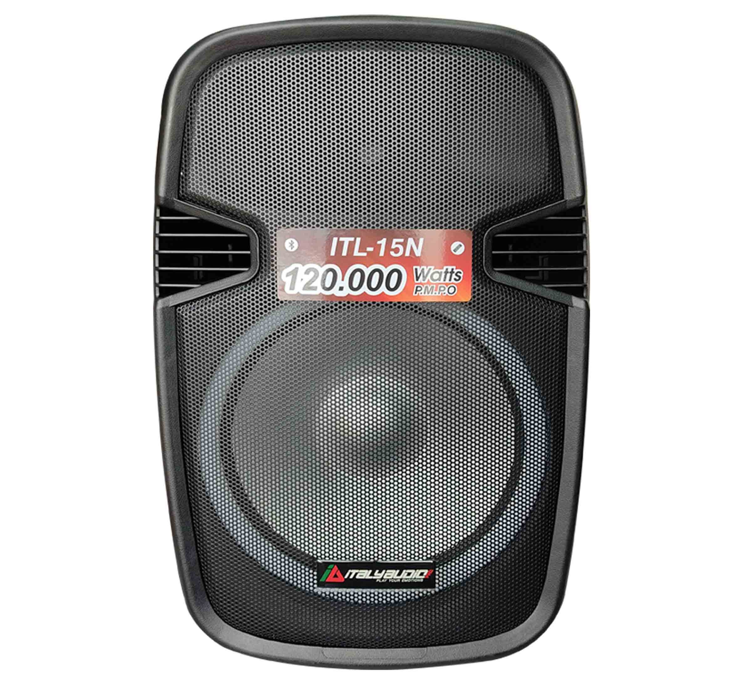 Italy caja de 15”| iluminacion RBG, Mp3. Bluetooth, Fm, usb, elite led