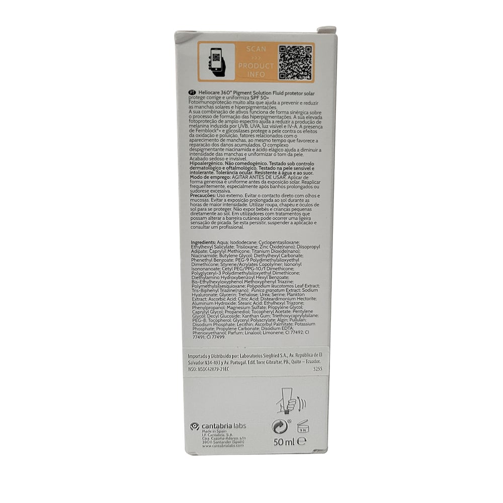 Heliocare 360 Protector Solar Spf50+ 50 ml