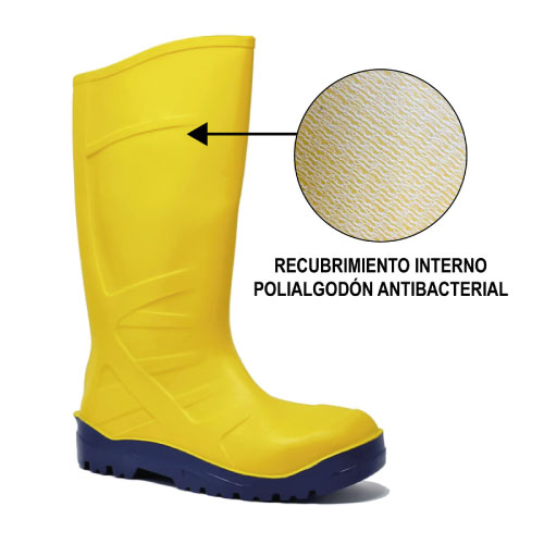 BOTA CAUCHO N35 C/F 4X4 AMARILLA