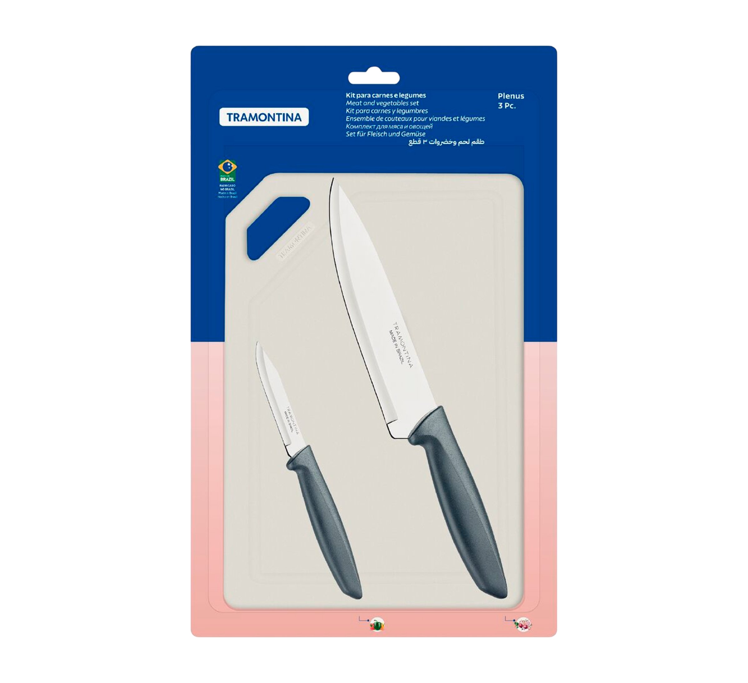 Tramontina juego de cuchillos para carnes leg plen 3PZS