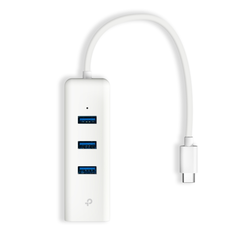 ADAPTADOR TP-LINK TPLINK USB-C 2 EN 1 HUB 3 PUERTOS USB 3.0 Y ADAPTADOR ETHERNET GIGABIT UE330C