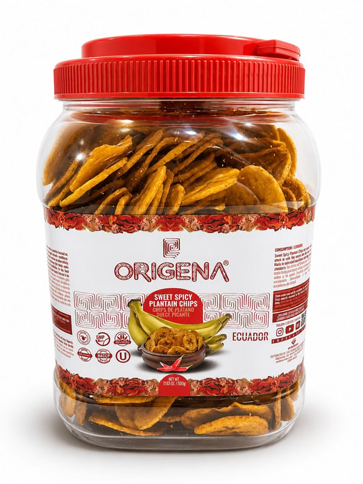 Origena – Sweet Spicy Chips Jars of: 450g, 500g, 6