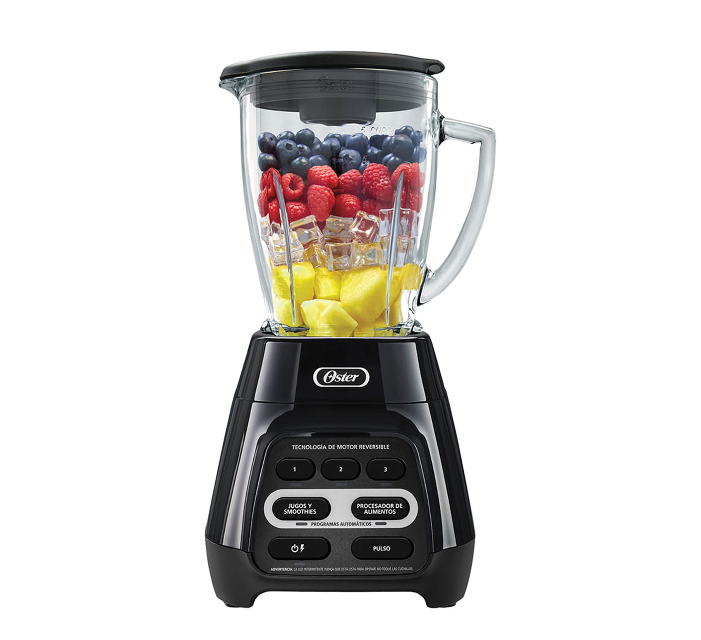 Oster Licuadora Blender con Tecnología Reversible 700 W 3 Pulsos Negro