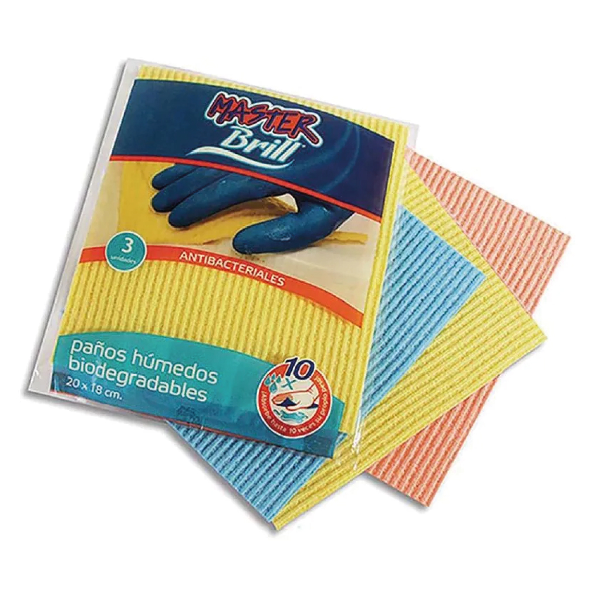PAÑO HUMEDO BIODE. 20X18CM 3PCS MASTER