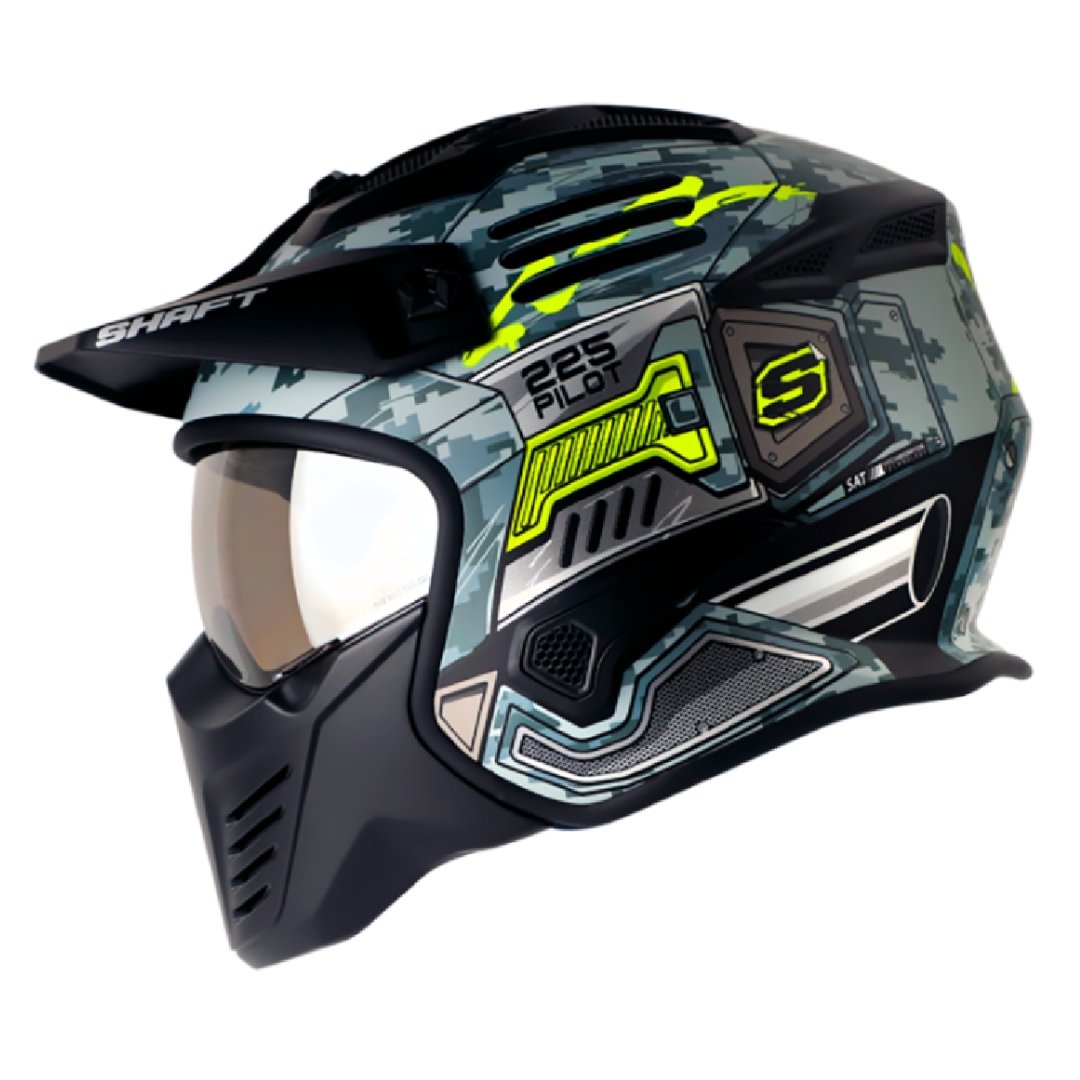 Casco shaft amarillo shop